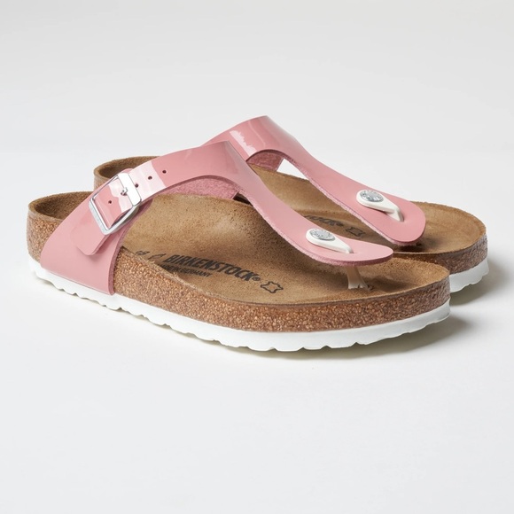 Birkenstock Gizeh Patent Leather Sandals - Picture 1 of 10